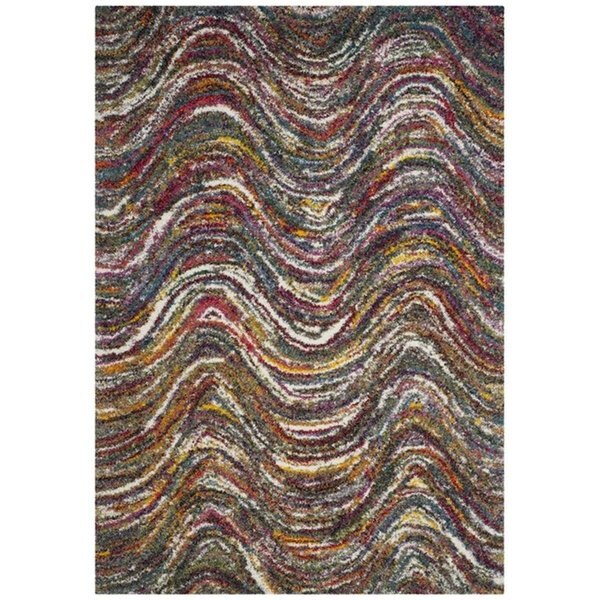 Fiesta Shag Small Rectangle Area RugMulti 4 x 6 ft.